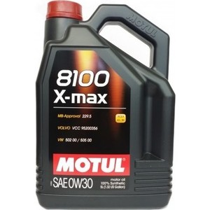 все цены на Моторное масло MOTUL 8100 X-max 0W-30 5 л онлайн