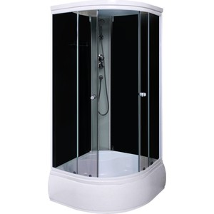 Душевая кабина Aqualux CORA тонированное стекло/заднее стекло тёмное (AQ-307GT-Bl)