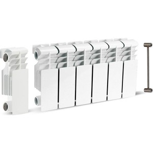 Радиатор отопления General Hydraulic биметаллический GH VIERTEX 350-80, 80мм (35 BAR) 10 секций (214910710)