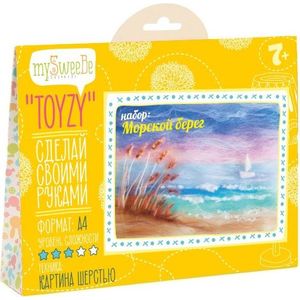 Набор для картин шерстью Toyzy Морской берег (TZ-P016)