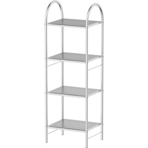 Стойка с полками 4-х ярусная 115 cm Defesto Pro хром (DEF 007)