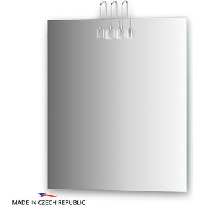 Зеркало Ellux Artic 65х75 см, с 3-мя светильниками 60 W (ART-A3 0208)