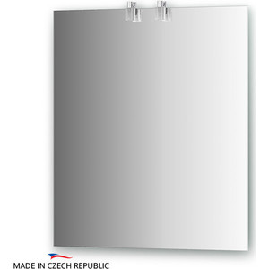 Зеркало Ellux Artic 65х75 см, с 2-мя светильниками 40 W (ART-B2 0208)