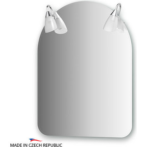 Зеркало Ellux Classic 60х80 см, с 2-мя светильниками 80 W (CLA-A2 0004)