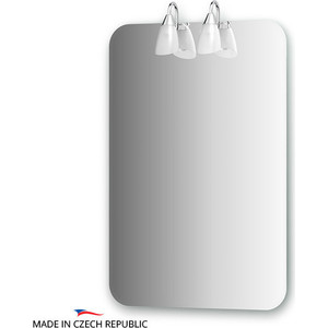 Зеркало Ellux Classic 60х90 см, с 2-мя светильниками 80 W (CLA-A2 0019)