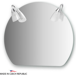 Зеркало Ellux Classic 70х60 см, с 2-мя светильниками 80 W (CLA-A2 0025)