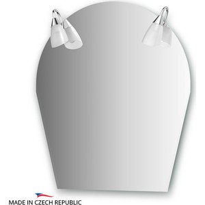 Зеркало Ellux Classic 50/70х80 см, с 2-мя светильниками 80 W (CLA-A2 0413)