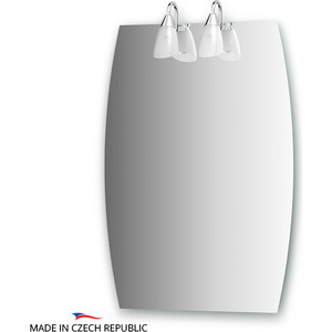 Зеркало Ellux Classic 50/60х85 см, с 2-мя светильниками 80 W (CLA-A2 0419)