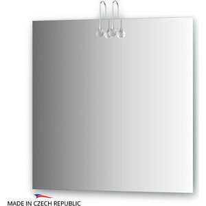 Зеркало Ellux Crystal 75х75 см, с 2-мя светильниками 40 W (CRY-A2 0210)