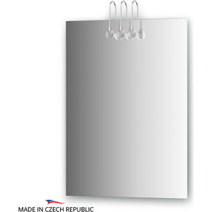 Зеркало Ellux Crystal 55х75 см, с 3-мя светильниками 60 W (CRY-A3 0206)