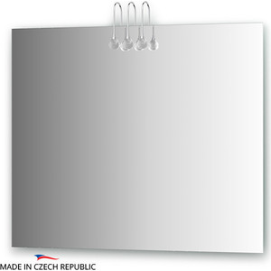 Зеркало Ellux Crystal 90х75 см, с 3-мя светильниками 60 W (CRY-A3 0212)
