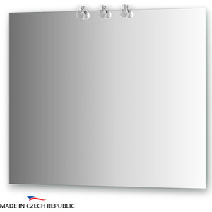 Зеркало Ellux Crystal 90х75 см, с 3-мя светильниками 60 W (CRY-B3 0212)