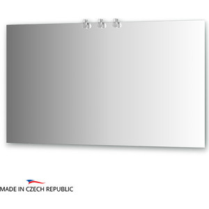 Зеркало Ellux Crystal 130х75 см, с 3-мя светильниками 60 W (CRY-B3 0216)