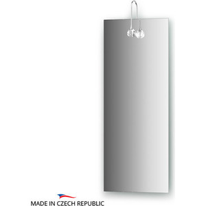 Зеркало Ellux Crystal 30х75 см, со светильником 20 W (CRY-C1 0201)