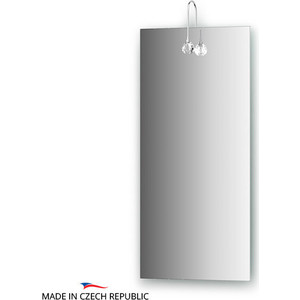 Зеркало Ellux Crystal 35х75 см, со светильником 20 W (CRY-C1 0202)