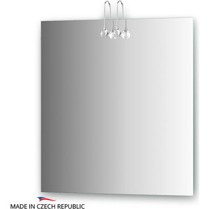 Зеркало Ellux Crystal 70х75 см, с 2-мя светильниками 40 W (CRY-C2 0209)