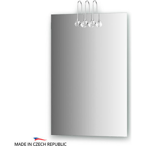 Зеркало Ellux Crystal 50х75 см, с 3-мя светильниками 60 W (CRY-C3 0205)