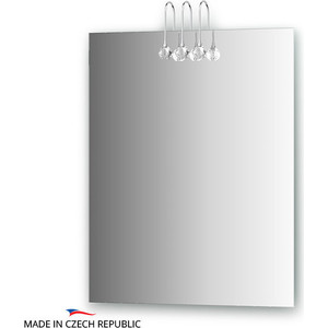 Зеркало Ellux Crystal 60х75 см, с 3-мя светильниками 60 W (CRY-C3 0207)
