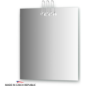 Зеркало Ellux Crystal 65х75 см, с 3-мя светильниками 60 W (CRY-C3 0208)