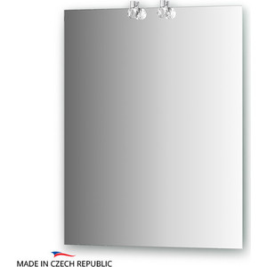 Зеркало Ellux Crystal 60х75 см, с 2-мя светильниками 40 W (CRY-D2 0207)