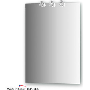 Зеркало Ellux Crystal 55х75 см, с 3-мя светильниками 60 W (CRY-D3 0206)