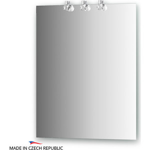 Зеркало Ellux Crystal 60х75 см, с 3-мя светильниками 60 W (CRY-D3 0207)