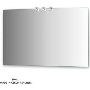 Зеркало Ellux Crystal 120х75 см, с 3-мя светильниками 60 W (CRY-D3 0215)
