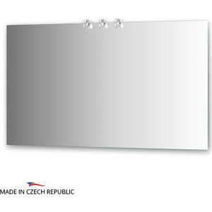 Зеркало Ellux Crystal 130х75 см, с 3-мя светильниками 60 W (CRY-D3 0216)