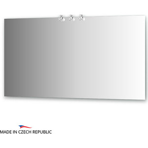 Зеркало Ellux Crystal 140х75 см, с 3-мя светильниками 60 W (CRY-D3 0217)