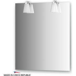 Зеркало Ellux Laguna 65х75 см, с 2-мя светильниками 56 W (LAG-A2 0208)