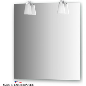 Зеркало Ellux Laguna 70х75 см, с 2-мя светильниками 56 W (LAG-A2 0209)