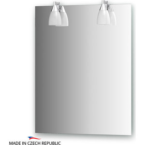 Зеркало Ellux Romance 60х75 см, с 2-мя светильниками 80 W (ROM-A2 0207)