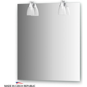 Зеркало Ellux Romance 65х75 см, с 2-мя светильниками 80 W (ROM-A2 0208)