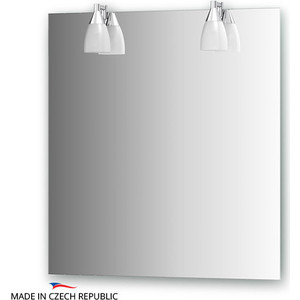 Зеркало Ellux Romance 70х75 см, с 2-мя светильниками 80 W (ROM-A2 0209)