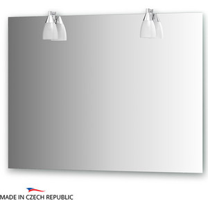Зеркало Ellux Romance 100х75 см, с 2-мя светильниками 80 W (ROM-A2 0213)