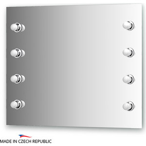 Зеркало Ellux Rondo 90х75 см, с 8-ю светильниками 320 W (RON-A8 9006)