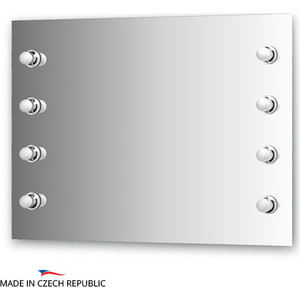 Зеркало Ellux Rondo 100х75 см, с 8-ю светильниками 320 W (RON-A8 9007)