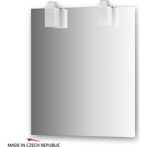 Зеркало Ellux Rubico 65х75 см, с 2-мя светильниками 80 W (RUB-A2 0208)