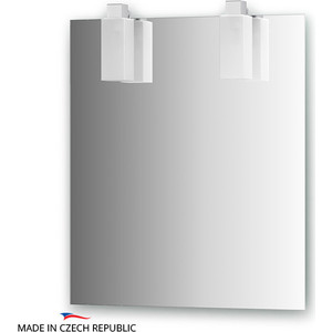 Зеркало Ellux Rubico 65х75 см, с 2-мя светильниками 22 W (RUB-B2 0208)