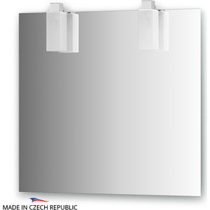 Зеркало Ellux Rubico 80х75 см, с 2-мя светильниками 22 W (RUB-B2 0211)