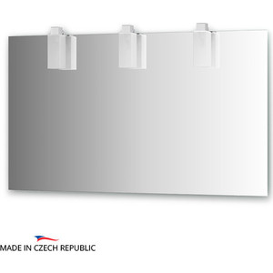 Зеркало Ellux Rubico 130х75 см, с 3-мя светильниками 33 W (RUB-B3 0216)