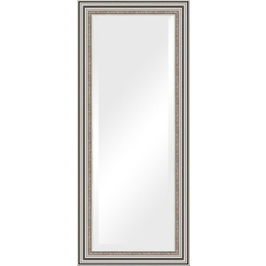 Зеркало с фацетом в багетной раме Evoform Exclusive 66x156 см, римское серебро 88 мм (BY 1287)