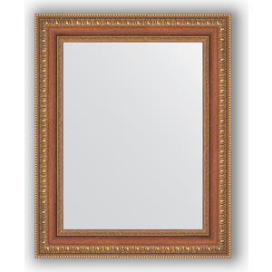 Зеркало в багетной раме Evoform Definite 41x51 см, бронзовые бусы на дереве 60 мм (BY 3011)