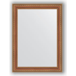 Зеркало в багетной раме поворотное Evoform Definite 55x75 см, бронзовые бусы на дереве 60 мм (BY 3043)