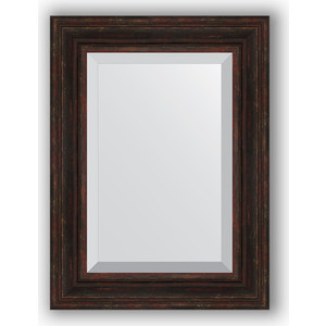Зеркало с фацетом в багетной раме Evoform Exclusive 59x79 см, темный прованс 99 мм (BY 3395)