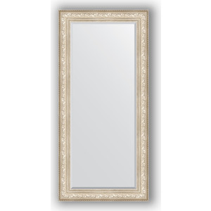 Зеркало с фацетом в багетной раме Evoform Exclusive 80x170 см, виньетка серебро 109 мм (BY 3608)