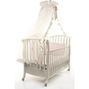Кроватка Bambolina Divina 125х65 белый