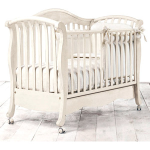 Кроватка Bambolina Divina 125х65 отбеленный