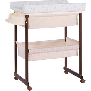 Комод пеленальный Micuna с ванночкой и текстильной корзиной B-1158 Plus chocolate матрасик beige bears