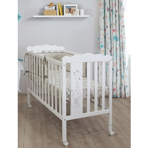 Кроватка Micuna Baby Giraffe 120*60 white с матрацем СН-620